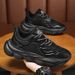 Summer New Breathable Mesh Coconut Men's Trend Versatile Thick Soled White Sports Casual Dad Shoes_vogvips.com