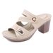 2025 New Women's Sandals Metal Buckle Stitching Thick High Heel Large Size Comfortable Slippers_vogvips.com