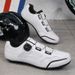 Summer Breathable Road Bike Lock Shoes Set Men's And Women's Bicycle Shoes Lockless Cycling Shoes Hard Bottom Mountain Bike Lock Shoes_vogvips.com