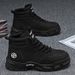 Autumn Men's Breathable High-Top Martin Boots, Trendy Versatile Men's Thick-Soled Work Shoes, Casual Short Boots, Fashio_vogvips.com