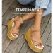 Women's Shoes Summer Large Size Women's Thick Soled Wedge Sandals Buckle Design Polyurethane Sole_vogvips.com