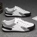 Spring New Breathable One Step Canvas Men's Fashion Versatile Flat Bottom Anti Slip Small White Board Trendy Shoes_vogvips.com