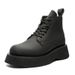 Vintage Men's Martin Boots Medium Boots Black Tooling Chelsea Men's Boots_vogvips.com