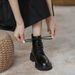Soft Martin 2025 New British Style Petite Thick Sole Height Increasing Short Autumn Winter Single Boots For Women_vogvips.com