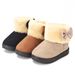 Kids' Winter Snow Boots - Warm Fleece-Lined Waterproof Snow Boots For Boys & Girls, Non-Slip Rubber Sole, Cozy Suede Upper (Black, Beige, Brown)_vogvips.com
