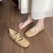 French Word With Mary Jane Shoes Flat Ballet Shoes Grandma Single Shoes Women Soft Sole_vogvips.com