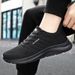 Summer New Versatile Pure Black Men's Breathable Non-Smelly Foot Sports Casual Shoes_vogvips.com