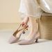 Square Open Back Sandals 2025 New French Style Closed Toe Women's Summer Patent Leather One Strap High Heels Thin Heel_vogvips.com