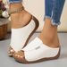 European And American Large-size Thick-soled Wedge Flip-flops, Simple, Casual, Fashionable, Lightweight Sandals With_vogvips.com