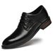 Men's Casual Shoes, Formal Suit, Leather Shoes, Work Occupation, European And American Style Embossed Weaving Pattern Increase Trendy Men's Shoes_vogvips.com