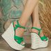 Women's Fashion Wedge Platform Sandals 15CM High Heels Waterproof PU Upper Multi-color Casual Party Evening Shoe_vogvips.com