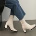 High Slim For Women, Fairy Style 2025 New Soft Leather Chunky Heel Cigarette Boots, Internet Celebrity Fashion_vogvips.com