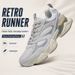 Baasploa Couple Walking Sneakers For Men Women Chunky Dad Shoes Comfort Leather Trainers Cushioned Casual Fashion_vogvips.com