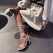 35-43 Large Size Women's Shoes, Open-toe Stiletto Strap High Heels, Roman Style Sandals For Women_vogvips.com