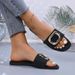 Foreign Trade Plus-size , Cross-border In-stock New Summer Outdoor Flip-flops For Women, Casual Flat-soled Niche_vogvips.com