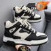 Winter Men's Shoes: High-top Fleece, Trendy And Versatile Thick-soled, Warm Cotton Shoes_vogvips.com