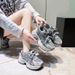 Retro Platform Dad Shoes For Women, 2026 Spring New Style, Petite Size Running Shoes_vogvips.com