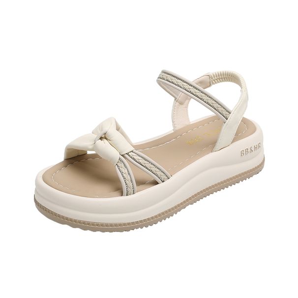 Women's Summer Thick-soled Sandals, Casual And Versatile Strappy Slide Sandals With Soft Bottoms, Two-Purpose Beach Shoes_vogvips.com