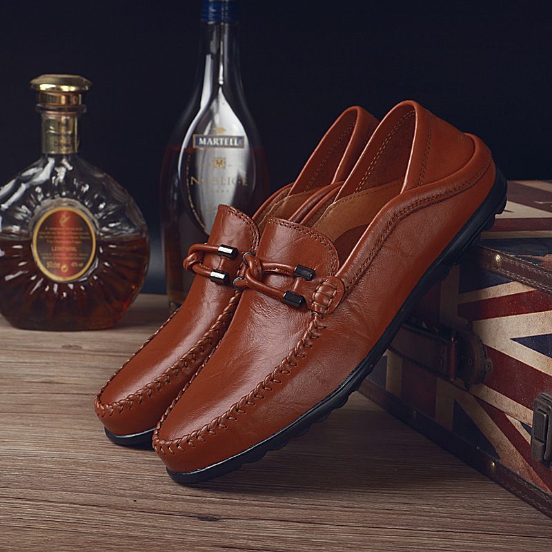 New trend beanie shoes driving leather shoes work leather shoes_vogvips.com