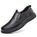 Euro Step Men's Autumn 2025 British Style Slip-On Casual Leather Shoes Fashion Lazy Loafers Trend_vogvips.com