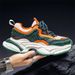 2026 Fashion Sneakers Youth/Men PU+Mesh Splicing Low Top Lace-Up Breathable Thick Sole Non-Slip Wear-Resistant Running Shoes_vogvips.com