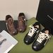 Women's Shoes Petite Color Blocked, Height Increasing German Style Training Shoes, Autumn/winter New Style, Fleece Lined, Warm, Casual, Sporty._vogvips.com