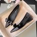 Pointed-toe High-heeled Leather Flat Shoes For Women, Versatile For All Occasions, Petite In Style, With A Bow-shaped Soft Sole._vogvips.com