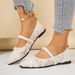 2026 Summer New European And American Style Large Size Square-Toed Women's Flat Loafers Casual Mom Shoes_vogvips.com