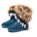 Womens platform suede shoes warm flat casual winter plush cotton snow boots trend ankle Bottas 241024_vogvips.com