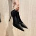 Black High-heeled With Thin Heels, New Versatile Work Shoes, Trendy And Stylish Pointed-toe, High-end Design Patent_vogvips.com