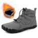2025 Winter Cotton Shoes With Fleece Waterproof Snow Boots,, Comfortable Couple High-top Casual Cotton_vogvips.com