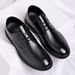 Euro Step Spring New High-end Business Casual Formal Youth Trend Breathable Men's Leather Shoes Invisible Height Increase_vogvips.com