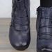 Women's Waterproof Chunky Heel Ankle Boots, Plus Size 40-43, Fashion Comfortable Short Booties For Travel, Durable & Multi-purpose_vogvips.com