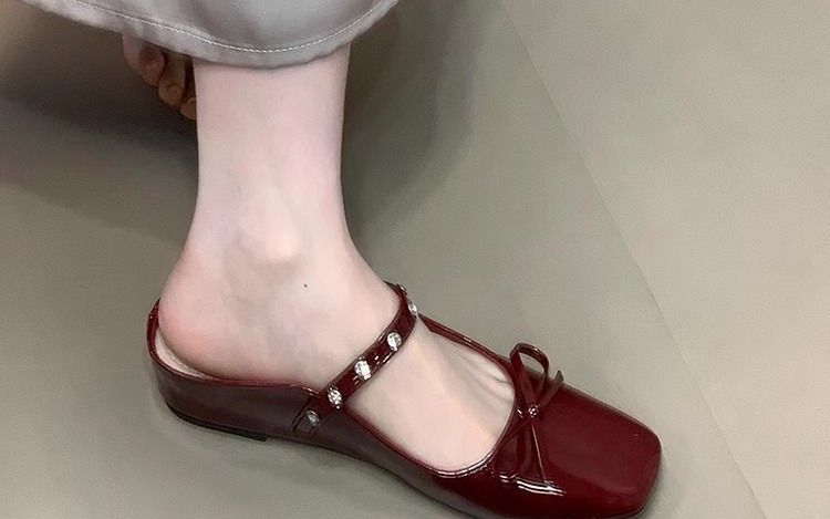Thick-Soled Bowknot Closed-Toe For Women Summer 2025 New Style Height-Increasing Shallow Mouth Mules Sandals_vogvips.com