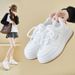 Little White Shoes Female Students Thick-soled Heightening Shoes Sports Board Shoes Casual Street Shoes_vogvips.com