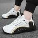 Men's Trendy Sneakers, Comfy Non Slip Lace Up Soft Sole Shoes For Men's Outdoor Activities_vogvips.com
