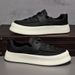 Board Shoes 2024 New Men's Shoes Simple Low-top Lace-up Canvas Shoes Trend All Match Breathable Casual Shoes_vogvips.com