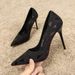 High Pointed Toe 2025 New Spring And Autumn All-match Sexy Thin Heels Shallow Mouth Single Black Work Shoes Women_vogvips.com