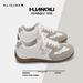 Men's Retro Thick Soled Sneakers Global Hit Wedge German Training Shoes ZHQ3925P White Casual Sneakers for Spring_vogvips.com