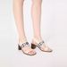 Gravity Leather Version French Square Toe High-Heeled Sandals For Women In The Spring And Summer Of 2025, Embroidered_vogvips.com