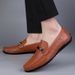Men's Casual Shoes, Summer Breathable Sleeves, Lightweight Leather Soft Soles, Men's One Foot Lazy Driving Loafers_vogvips.com