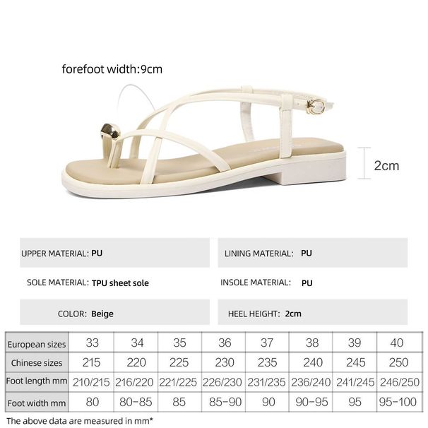 Cameido Roman Toe-separating Flat Sandals For Women. Women's Sandals With A Simple Cross Thin Single-strap Design._vogvips.com