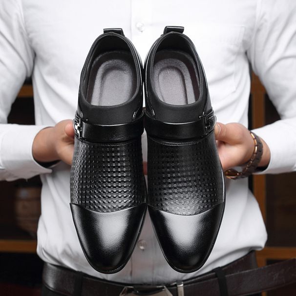 Men's Shoes Leather Shoes Men's Business Formal Wear Large Size Shoes _vogvips.com