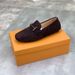 New Matte Metal Buckle Loafers For Men Lightweight Lazy Casual Genuine Leather Breathable Slip-On Shoes_vogvips.com