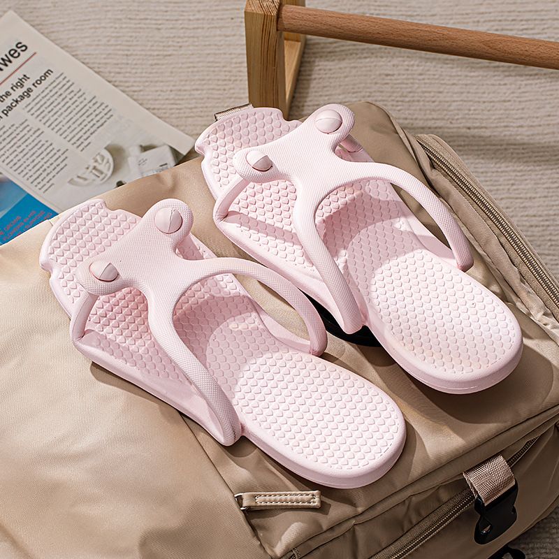 Foldable Slippers Women, Detachable, Portable Travel, Hotel Bathing, Beach, Men's Flip-Flops For Travel_vogvips.com
