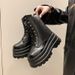 Side Zipper Plus Size Thick Sole Short For Women 2024 Spring Autumn New Boots Versatile Fashion_vogvips.com
