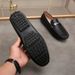 2025 New Style Beanie Four Seasons Men's Shoes Comfortable Genuine Leather Business Fashion Versatile Slip-On_vogvips.com