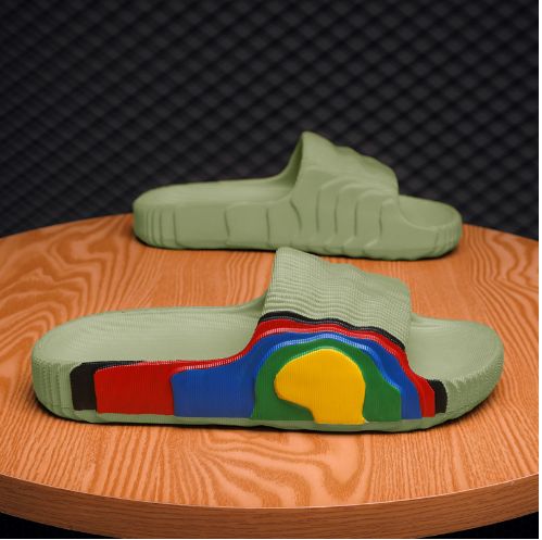 Step On Shit Slippers For Men And Women Advanced Sense Of Thick Soled Home Non-slip Bathroom Cows Couple Home Men's Flip-flops_vogvips.com