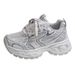 Mesh Breathable Patchwork Dad Shoes With Thick Soles, Versatile And Casual Sports Shoes, Retro Style Shoes_vogvips.com