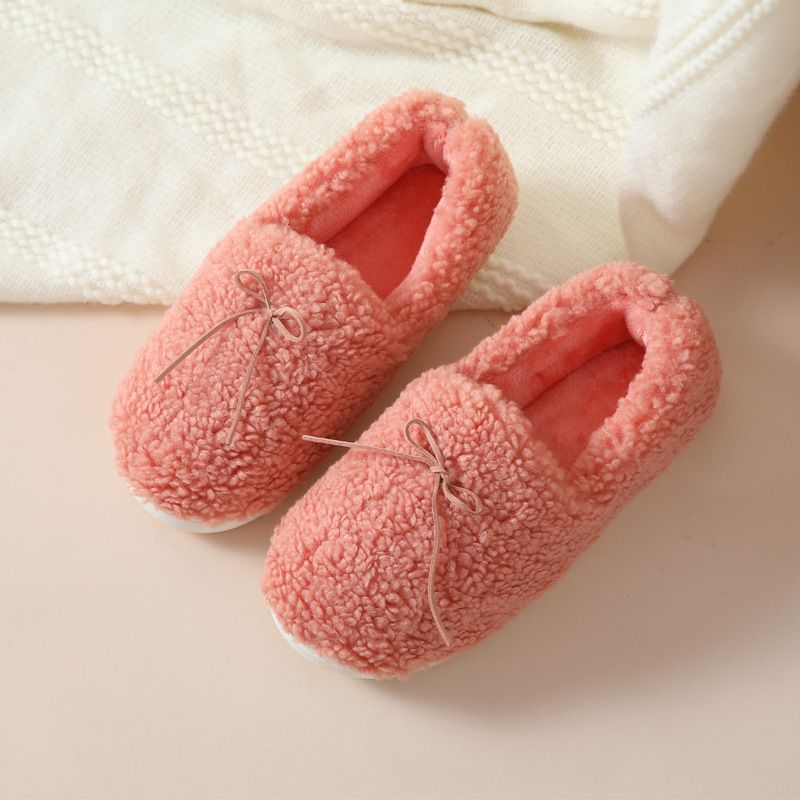 Autumn Winter Slippers With Heel For Women, Postpartum Soft Sole Maternity Home Plush Cotton Shoes, Ins Style_vogvips.com